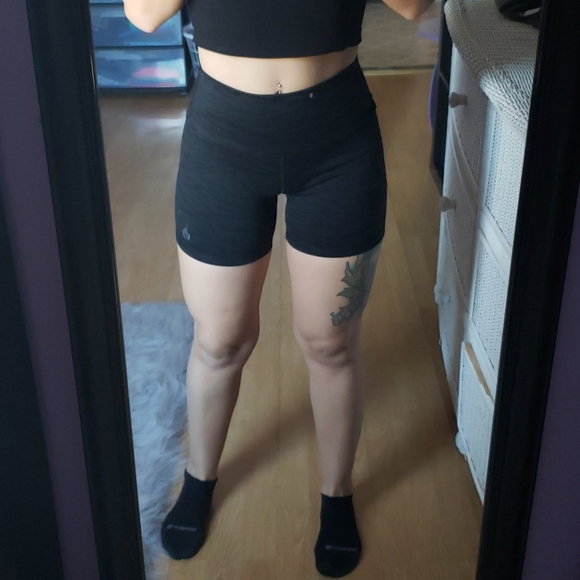 Ryderwear Pants - Ryderwear workout shorts size small black zebra print